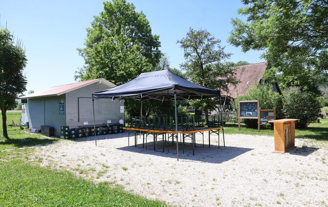 Der Ölmühlen-Kiosk in Michelau: Künftig sollen Öffnungszeiten auch online verkündet werden.