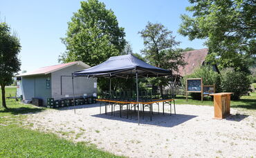 Der Ölmühlen-Kiosk in Michelau: Künftig sollen Öffnungszeiten auch online verkündet werden.