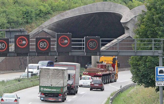 Der Kappelbergtunnel ist aktuell gesperrt. (Symbolfoto)