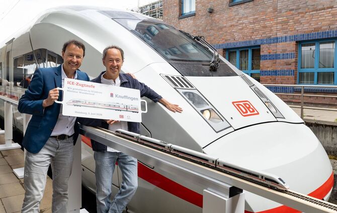 ICE-Taufe: "Knuffingen" aus dem Miniatur Wunderland