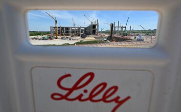 Baustelle des neuen Pharmastandort in Alzey von Eli Lilly