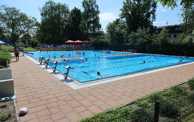 Das Freibad an der Badstraße.