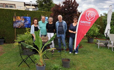 Von links: Sabine Fleischle, Wolfgang und Rose Hoss, Rainer Schlegel und Frauke Jessen-Narr.