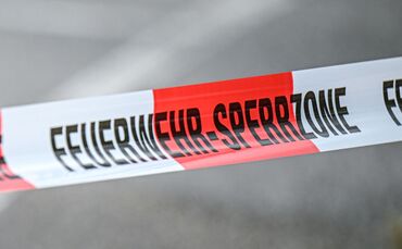 Absperrband Feuerwehreinsatz
