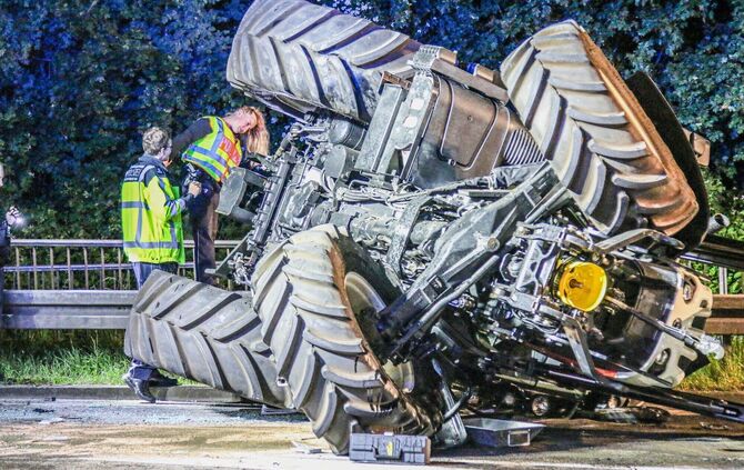 Toter bei Unfall mit Traktor