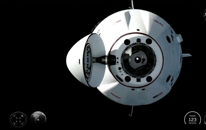 In der Dragon-Kapsel kam die SpaceX-Crew 12 im Februar auf die ISS.