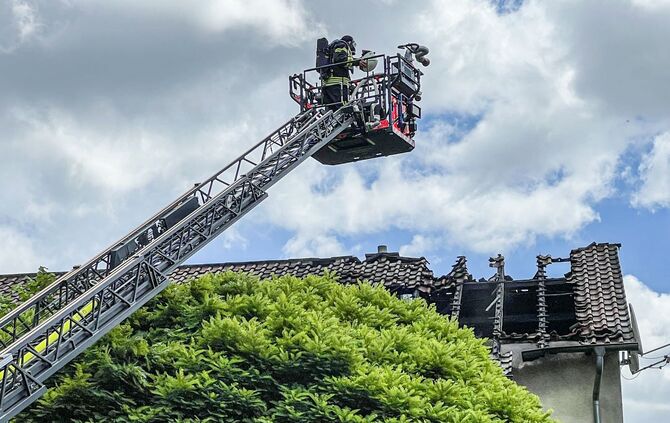 Dachstuhlbrand in Schwäbisch Gmünd