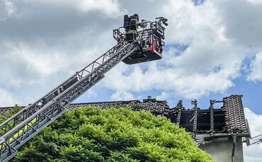 Dachstuhlbrand in Schwäbisch Gmünd