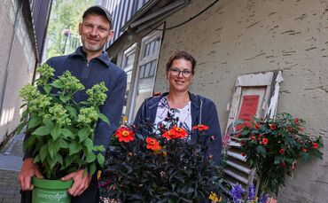 In Stephi's Blumenwerkstatt bekommt man sowohl Blumensträuße, als auch Topfpflanzen. Beratung gibt's von Floristin Stephanie Mun
