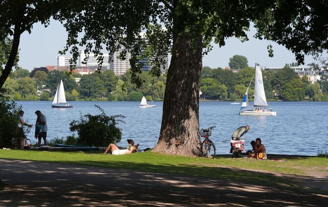 Sommerwetter in Hamburg
