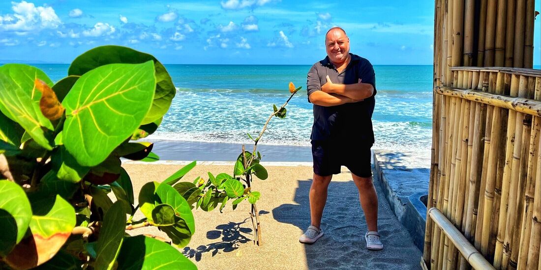 Der Remshaldener Auswanderer Michael Hagenmayer auf Bali.