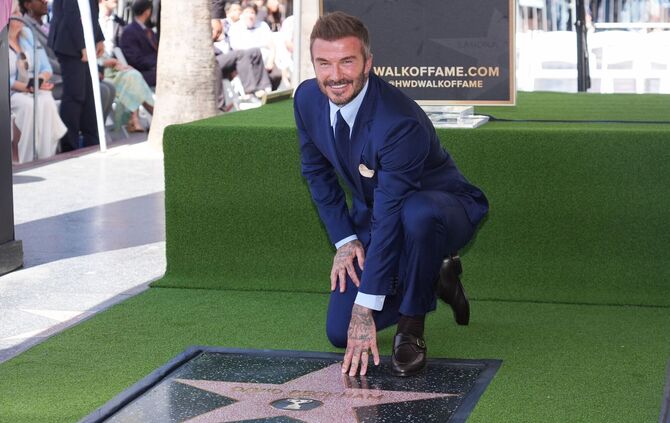 Stern auf dem Hollywood Walk of Fame für David Beckham