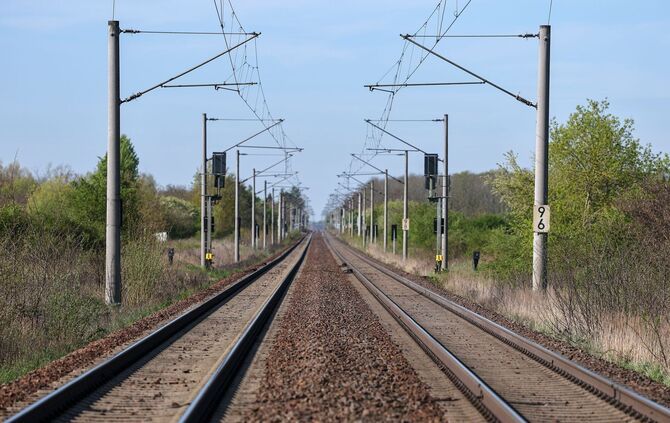 Bahnstrecke bei Leipzig
