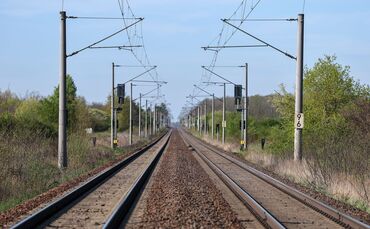 Bahnstrecke bei Leipzig