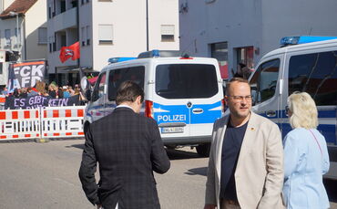 Signalisierte von Anfang an, dass unser Reporter nicht aus der Stadthalle berichten können wird: Lars Haise, Bundestagsabgeordne