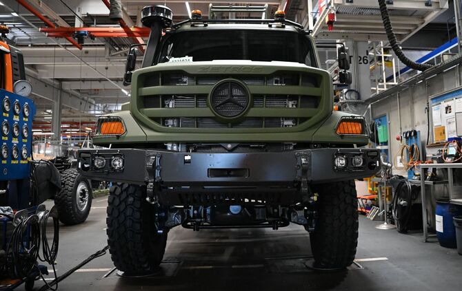 Daimler Truck sieht Potenzial bei Militärfahrzeugen. (Archivbild)