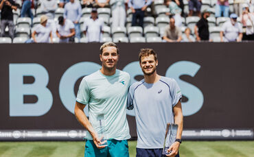 Jan-Lennard Struff und Yannick Hanfmann gewannen im Doppel bei den Boss Open.