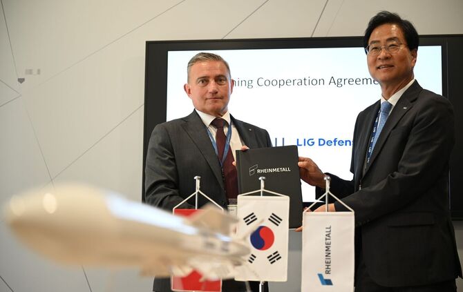 Rheinmetall kooperiert mit südkoreanischer Firma LIG D&A