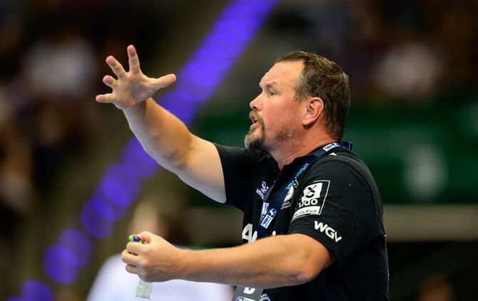 Immer engagiert an der Seitenlinie: TVB-Trainer Misha Kaufmann.