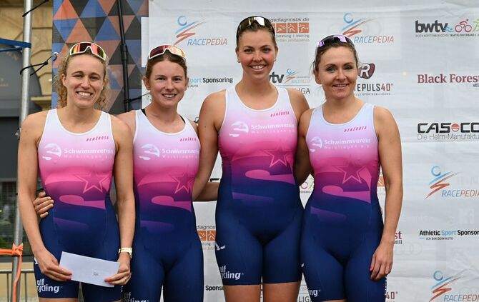 Das Team des SV Waiblingen (von links): Vanessa Grau, Johanna Seiler, Tabea Huber, Alexandra Greifendorf.