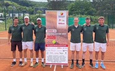 Das Team des TC Schorndorf (von links nach rechts): Michal Milko, Dominik Minkus, Alexander Bantel, Felix Gaiser, Yannick Gabrie