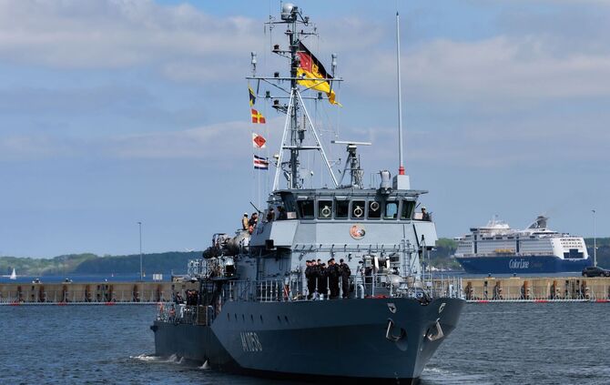 Minenjagdboot Fulda startet zu Einsatz im Mittelmeer