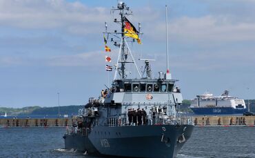 Minenjagdboot Fulda startet zu Einsatz im Mittelmeer