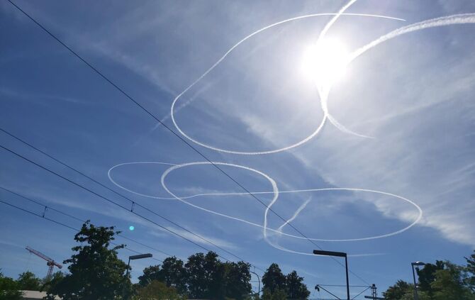Kringel über Waiblingen.