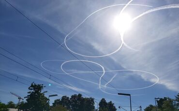 Kringel über Waiblingen.