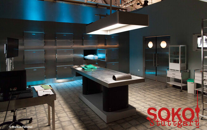 Ein Blick in die Rechtsmedizin der Fernsehserie "Soko Stuttgart".