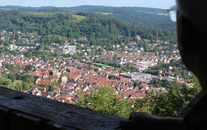 Mitten im Wald und doch mit Ausblick auf die Stadt: Der Feenpfad in Murrhardt.