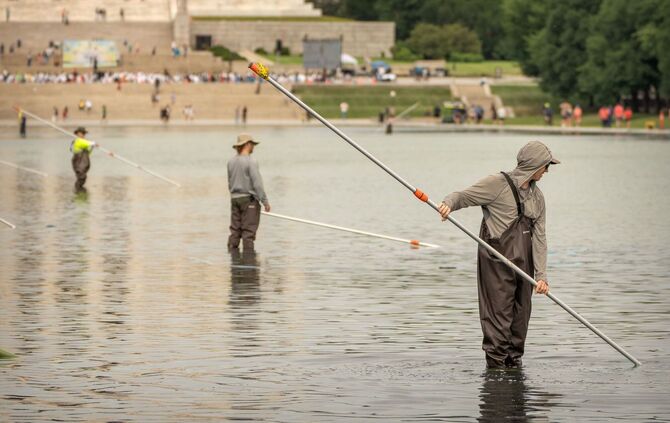 Reflecting Pool am Lincoln Memorial
