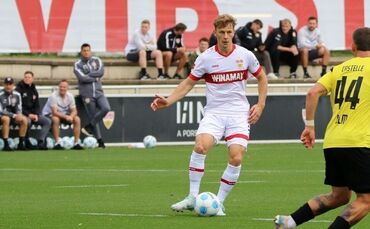 Yannik Keitel steht seit 2024 beim VfB Stuttgart unter Vertrag.