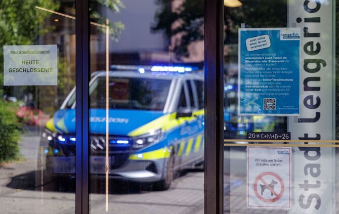 Großeinsatz am Rathaus Lengerich