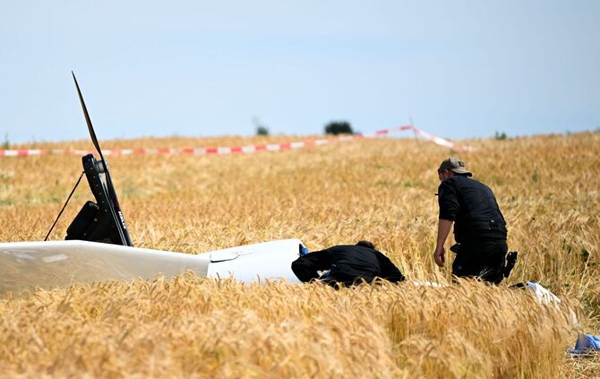 Kleinflugzeug in Mittelhessen abgestürzt