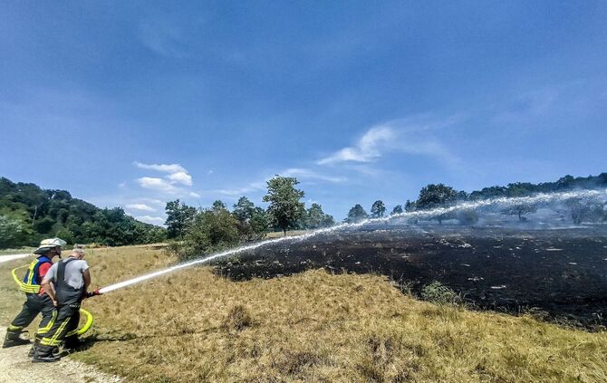 Flächenbrand auf der Schwäbischen Alb