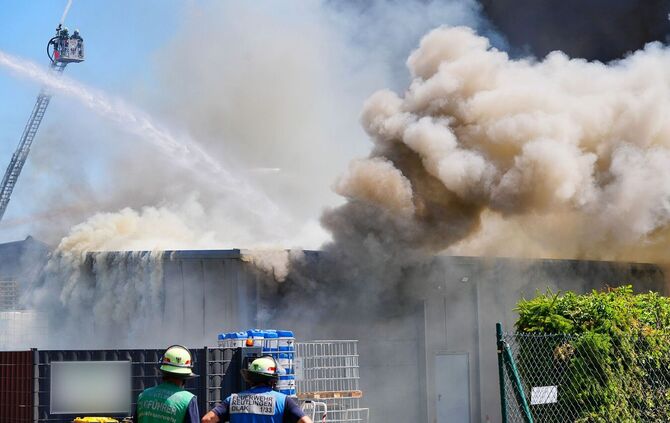Brand in Reutlinger Industriegebiet