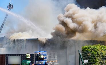 Brand in Reutlinger Industriegebiet