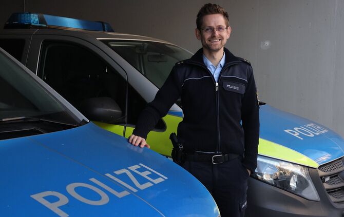 Dennis Erhardt ist seit dem Jahreswechsel Leiter des Polizeireviers Waiblingen.