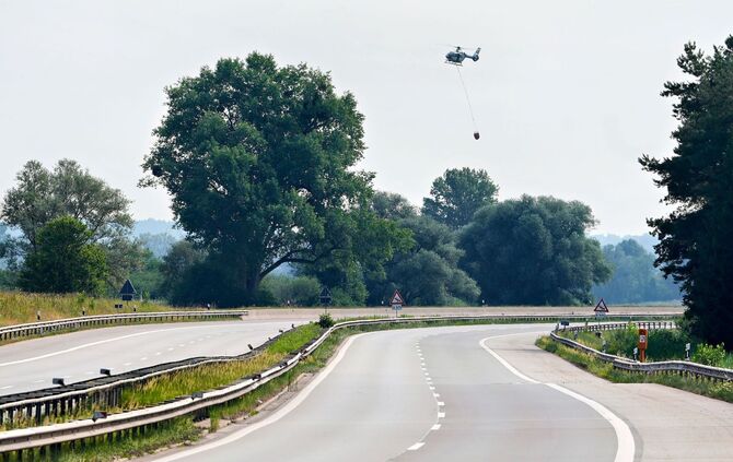 Waldbrand am Chiemsee