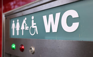Eine öffentliche Toilette (Symbolfoto).