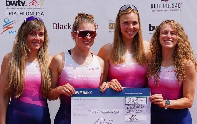 Das starke Frauenteam: Alexandra Greifendorf, Johanna Seiler, Tabea Huber und Vanessa Grau (von links).
