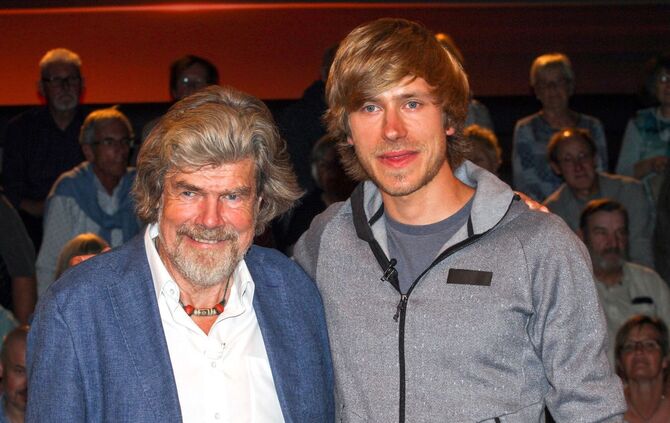 Reinhold Messner und Sohn Simon