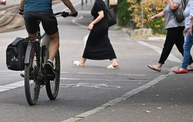 Feinstaub beim Radfahrer und Gehen