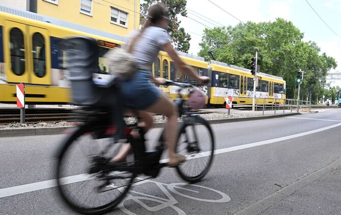 Feinstaub beim Radfahrer und Gehen