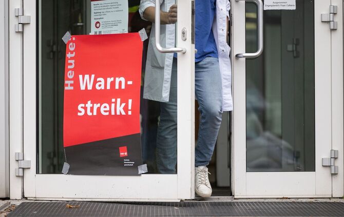 Warnstreiks in Kliniken