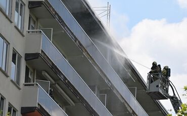 Wohnhaus-Brand in Belgien