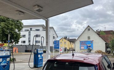 Die Aral-Tankstelle Wensky in Haubersbronn.