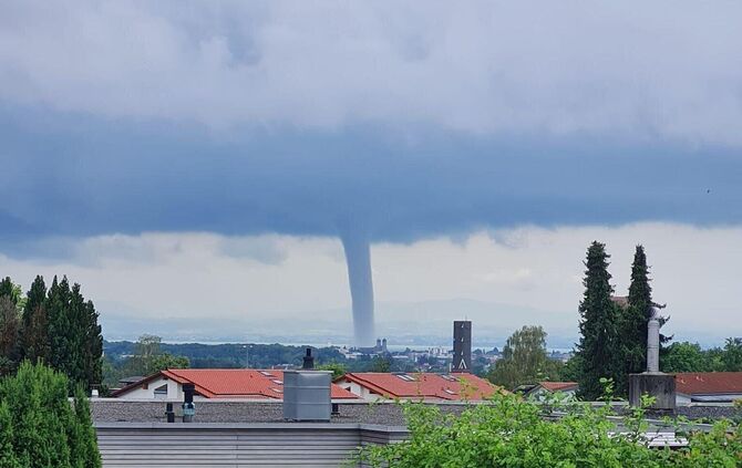 Der Tornado zog dann in Richtung Lindau ab.