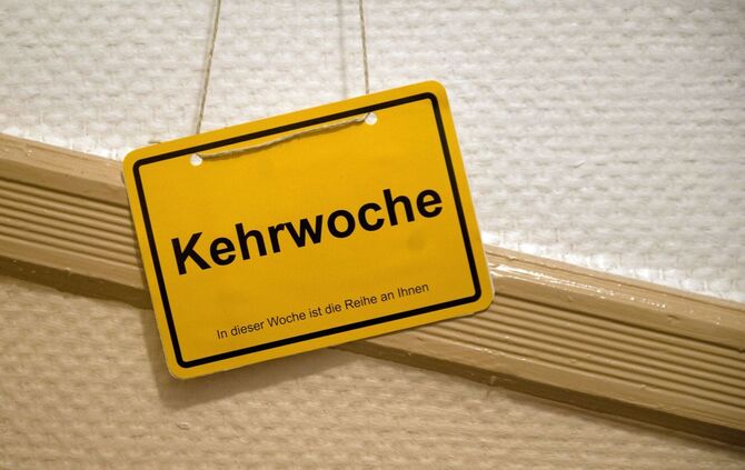 Kehrwochen-Schild